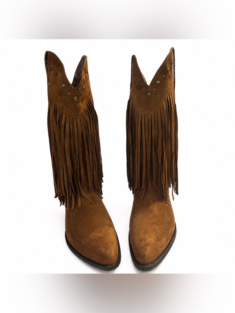 Brand New Faux Suede Cowboy Boots